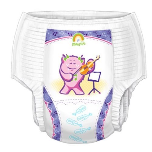 Cardinal Health 70063GA Training Pants, Wings, 2T-3T, Girls, 18-34 lbs. (8-15 kg) (1 case/104 eaches)