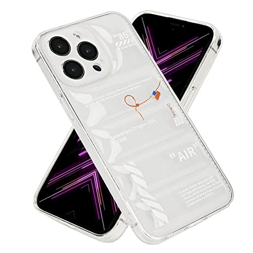 Coque transparente pour iPhone 13 anti jaunissement motif sport