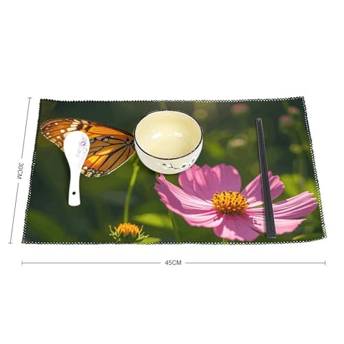 Set de table en toile infroissable résistant chaleur pour repas faciles