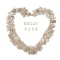 Wooden Letters for Crafts, 3/4 Inch Unfinished Capital Wooden Alphabet Letters&Numbers Wood Letters for DIY Painting Arts Home Decorations Kids Spelling Learning(296Pcs)