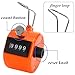 Tebery Pack of 8 Color Hand Tally Counter 4 Digit Mechanical Palm Click Counter Count Clicker Assorted Color Hand Held Counter Clicker for Sport/Stadium/Coach and Other Event