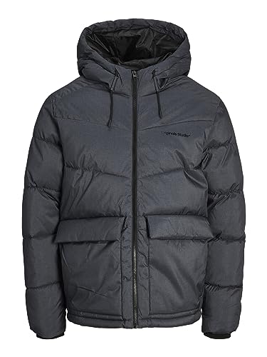 Image of JACK & JONES Puffer Jacket Dark Grey Melange M