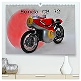honda cb 500 f 2018  Honda CB 72 (hochwertiger Premium Wandkalender 2026 DIN A2 quer), Kunstdruck in Hochglanz: Rot, klein ,schnell und schön