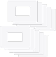 ilSALVAMURO® - 10 Transparent Screen Protectors for 1,2,3 Modules 1,2,3 Modules 1 mm Rigid for Switch Plates - Wall Protector for Switches (Pack of 10)