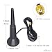 Dixingtek Waterproof 6dBi Dual Band WiFi 4G LTE 5G Outdoor RP SMA Magnetic Antenna, Compatible with Car Computer Truck Vehicle RV Router Network Card Game Camera Cellular Camera IoT Pyramidal Antenna