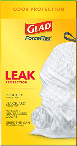 Glad OdorShield Tall Kitchen Antimicrobial Drawstring Trash Bags - Scented - 13 Gallon - 80 Count (Package May Vary)