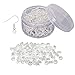 Earring Hooks with Earring Backs Set Surgical Stainless Steel Ear Hooks Soft Silicone Earring Backings For DIY Jewelry Making Hypoallergenic Bead Spring Fish Hook Earrings Accessories 200 Pack