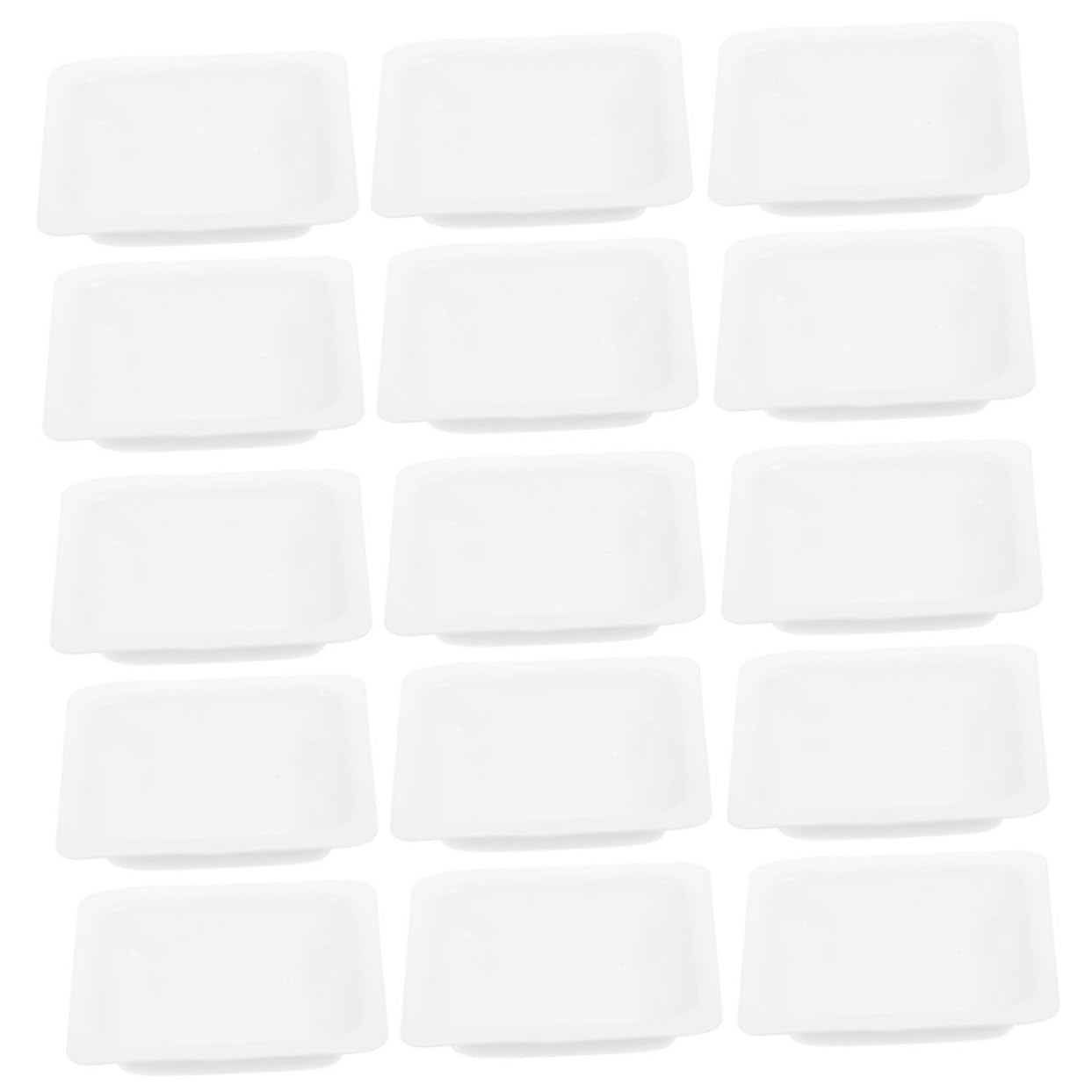 FUNOMOCYA 50pcs Weighing Vessel Weighing Vessel Weighing Dishes Weighing Tray Lab Equipment Weighing Plates Chemistry Weigh Boats Measuring Weigh Boat Sample Plates Storage Trays Plastic