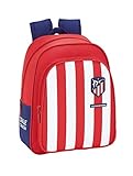 Para niños entre 3-6 años Mochila Escolar Infantil de Atlético de Madrid Oficial, 270x100x330mm