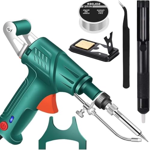 Herramientas de Soldadura Láser Industriales con Calefacción Interna, Juego de Pistola de Soldadura Multifunción para Metal, Eliminación de Óxido, Corte, Soldaduras(Negro)