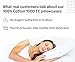 California Design Den Pillow Cases Standard Size Set of 2 - Luxury 1000 Thread Count Sateen, Soft and Thick 100% Cotton Pillowcases Queen/Standard, Breathable and Durable, Hotel Quality - White