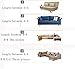 WJX&Likerr Waterproof Stretch Sofa Cover,Universal Couch Cover Full Cover Sofa Towel Combination Sofa slipcover Thick Children pet Sofa Protector-White 4-seat 235-300cm(93-118inch)