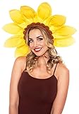 Women's Sunflower Headpiece Costume, Sun Flower Design, Polyblend Felt Petals, One Size Fits Most Standard