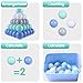 PlayMaty Colorful Pit Balls 100 Pcs Phthalate Free BPA Free Plastic Ocean Balls Crush Proof Stress Balls for Kids Playhouse Ball Pool Pit Accessories 2.1 Inches