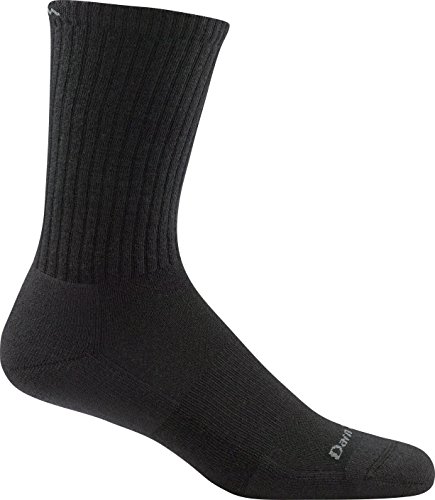 DARN TOUGH (Style 1657) Men's The Standard Lifestyle Sock - Black, Medium - 6 Pack