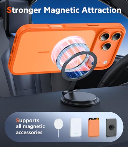 Image of FNTCASE for iPhone 17 Pro-Max Case: Magnetic Phone Cases with Screen Protector Compatible with Magsafe Slim Rugged Shockproof Protective Dual-Tone Design‌ Cell Cover