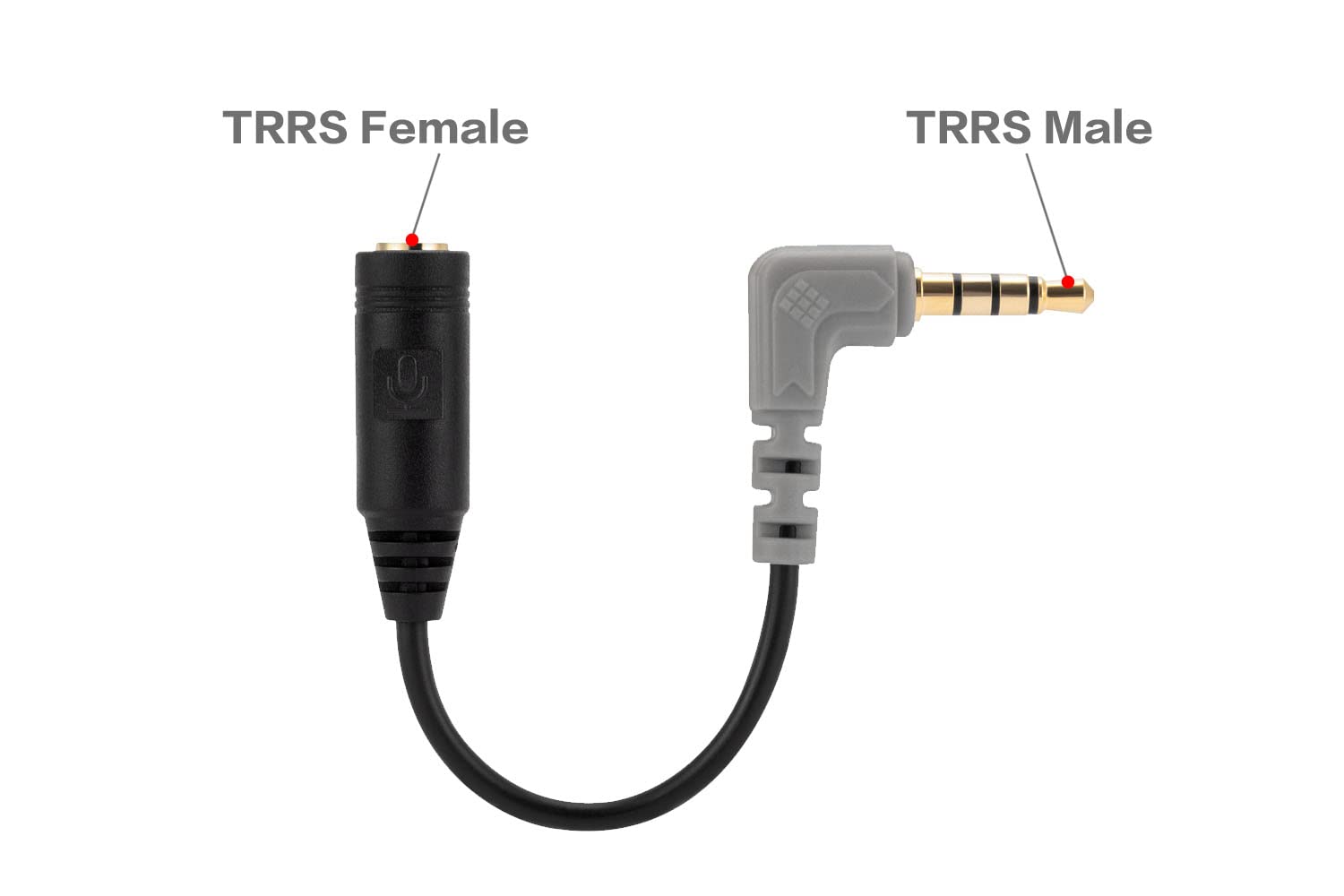 Alphatec 2 Pack Replacement SC4 Microphone Cable, 3.5mm TRS to TRRS Adapter Connect smartphones - Image 2