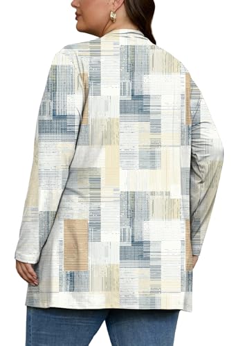 Image of OLRIK Plus Size Cardigan for Women 2026 Lightweight Open Front with Pockets