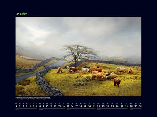 Calendrier mural KUNTH 2027 grand format avec spirale pour planification annuelle