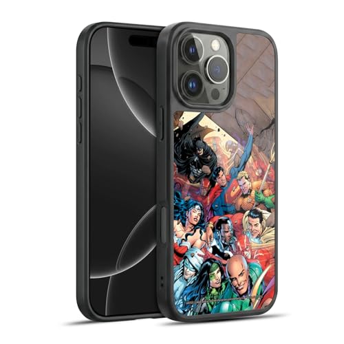 Coque Justice League officielle pour iPhone 16 Pro Max édition bande dessinée premium