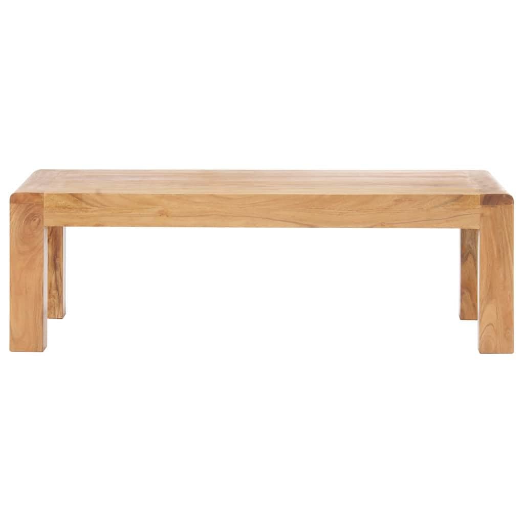 Table basse acacia massif au design unique et finitions artisanales