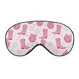 MEIKKO Sleeping Mask for Men & Women,Pink Boots Stars...