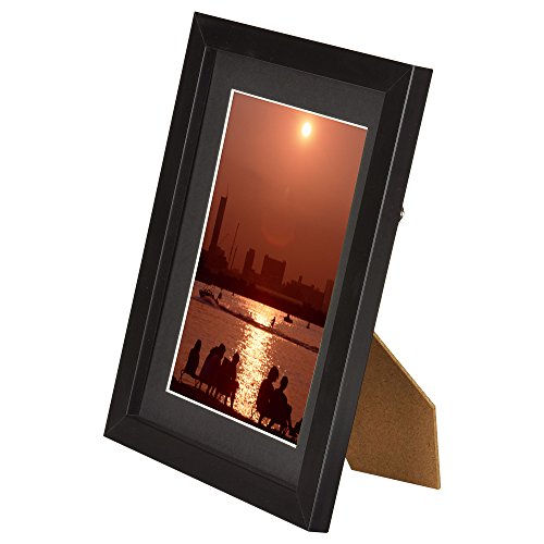 HAKUBA 額縁 MM-01 2L 木製 スタンド付 ブラック FWMM01-BK2L