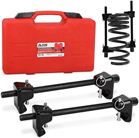 ABN 11.5in Strut Spring Compressor Tool – Set of 2 (Pair) – Macpherson Spring Compression, 13/16in Socket 1/2in Drive