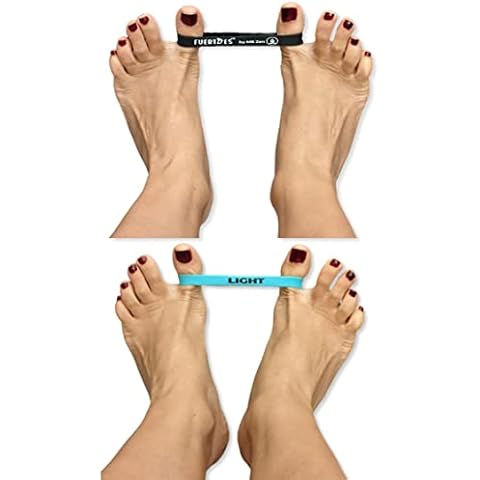 FUERTOES Hallux Valgus Training Band für Ballenzehen, für Damen und Herren, Zehenspreizer zur Linderung von Ballenschmerzen - Einfach zu Bedienen und Bequem, 2er Set Cover