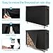 COSTWAY 4FT/5FT/6FT/8FT Firewood Log Rack, Wood Storage Holder with Waterproof Zipper PVC Cover, Heavy Duty Firewood Storage Shelf Stand for Indoor Outdoor Fireplace (4FT(123x35x123cm), with Cover)