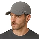TOP-EX L/XL Mens Cooling UV Protection Baseball Cap for Running & Golf Summer Breathable Foldable Cap for Outdoor Sports Workout Hiking Fishing Adjustable Dark Grey