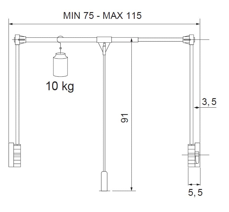 Appendiabiti Häfele H5217 Gancio In Rovere Argento Opaco - Foto 10