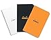 Rhodia Slim Slim Staplebound Notebooks - Graph 48 sheets - 3 x 4 3/4 in. - Orange cover (119158C)