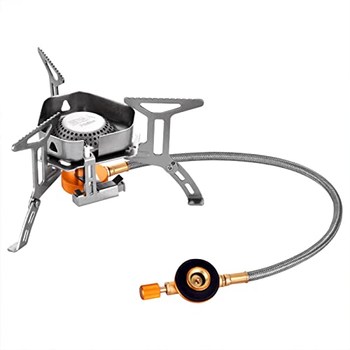 Réchaud de camping portable à gaz 3500W et brûleur en laiton