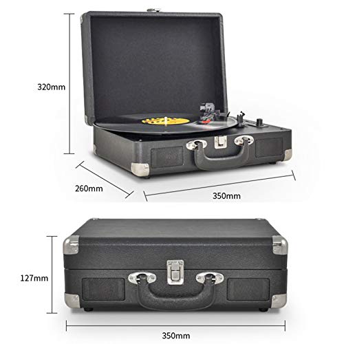 Record Player Portable Suitcase Bluetooth Turntable for Vinyl Record 3-Speed Stereo Turntable with Speakers Support… - Les Beatles, Paul McCartney, John Lennon, RIngo Starr, George Harrison Record Player Portable Suitcase Bluetooth Turntable for Vinyl Record 3-Speed Stereo Turntable with Speakers Support… – Image 7