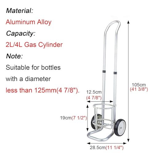 Support de bouteille de gaz chariot réservoir oxygène laboratoire
