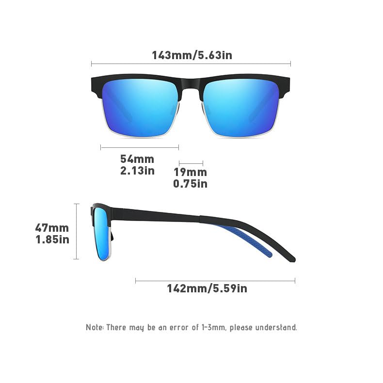willochra Polarized Sunglasses men UV400 Travel Fishing Square Sunglasses For Men Women Outdoor Sports Eyewear Sun Glasss3