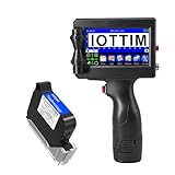 iottim Handheld Inkjet Printer ZK-1691 with Fast Drying Ink Cartridge for Batch Number Date Logo QR Code Barcode Image(Printing Height: 0.08-0.5 Inch)