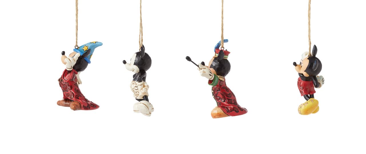 Disney Traditions Mickey Lot de 4 décorations suspendues