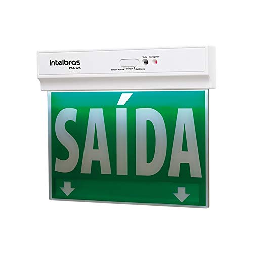 Placa de Sinalização Intelbras Face Única PSA 125 Verde