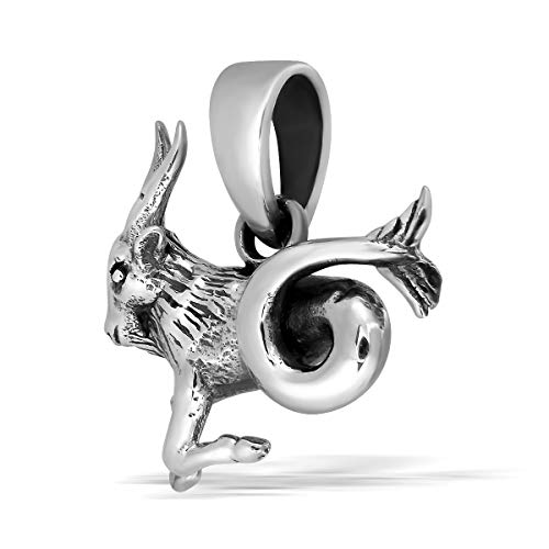 Withlovesilver 925 Sterling Silver Zodiac Horoscope Capricorn Sign The Sea-Goat (22 Dec – 20 Jan) Pendant #TOP2