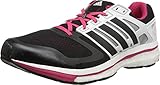 ADIDAS Womens Supernova Glide 6 Boost Black/White/Vivid Berry 9.5 Medium (B)
