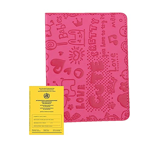 Impfpass Hülle Passport Holder Neuer Impfausweis Kunstleder PU Leather Impfpassausweis Reisebrieftasche Schutzhüllen Ausweishülle Blumenmuster Damen Herren Passport Cover