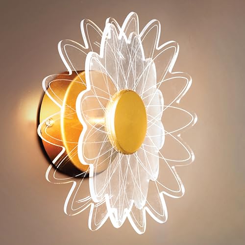 Image of Spiral Gride Glow 3-in-1 LED Wall Light | (Glowing Circular 3-in-1 LED Wall Light, Pack 1) (Artistic Petal Design, Pack of 2)