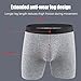 4 Pack Cotton Underwear for Men Long Leg Casual Boxer Briefs Fashion Sports Briefs Solid Color Boxers Underpants Multicolor