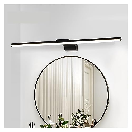 Luz de espejo LED para baño de fácil instalación aplique negro cálido