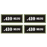 .410 SLUG Ammo Can 4 Pack 3' Black Sticker Gun Ammunition Box Case Decal