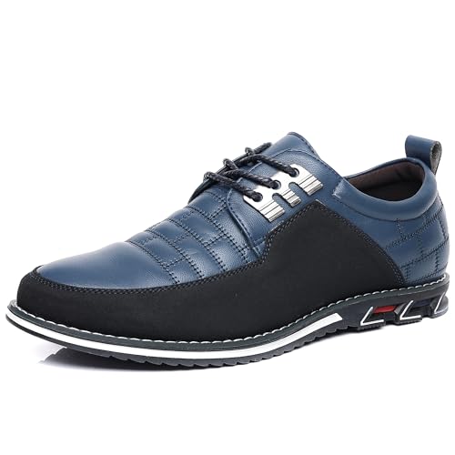 Image of COSIDRAM Mens Casual Dress Shoes Business Office Comfort Walking Sneakers | Exquisite quilted stitching upper, lightweight flexible build, suitable for everyday wear and casual outings