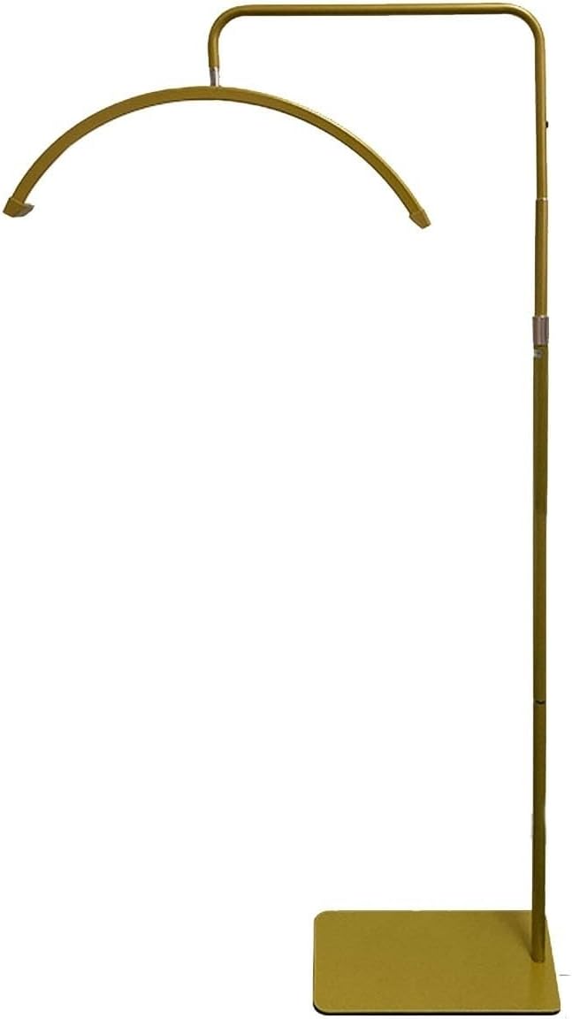 Crescent Moon Lamp 23 Inch LED Moonlight Eyelash Lamp, Half Moon LED Crescent Light, Floor Light for Beauty and Manicure, Skin Care, Eyelashes, Eyebrows, Photography (Gold)
