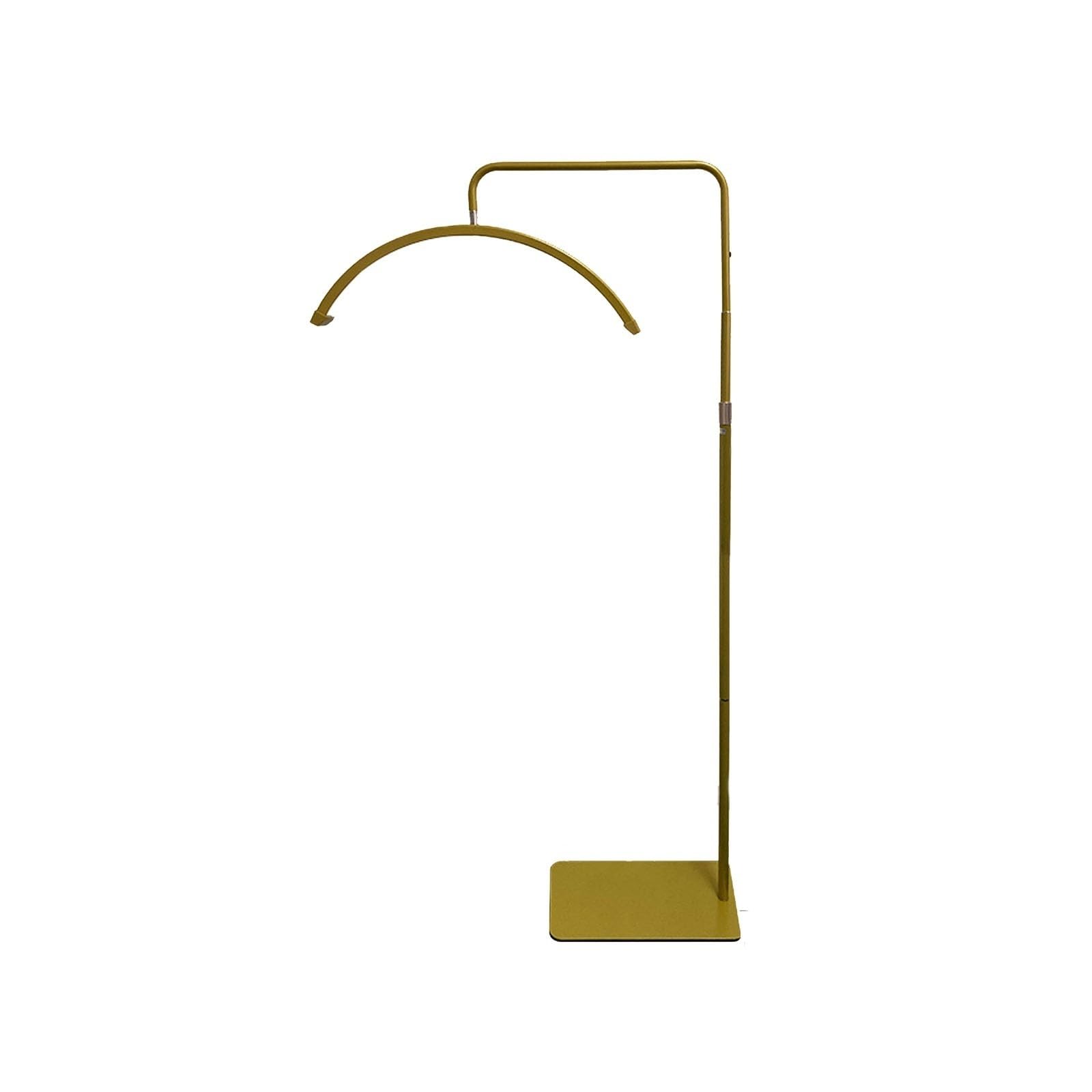 Halbmond lampe 23-Zoll-LED-Mondlicht-Wimpernlampe, Halbmond-LED-Halbmondlicht, Bodenleuchte for Schönheit und Maniküre, Hautpflege, Wimpern, Augenbrauen, Fotografie(Gold)